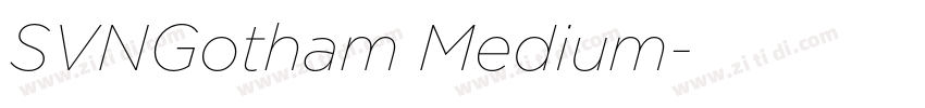SVNGotham Medium字体转换